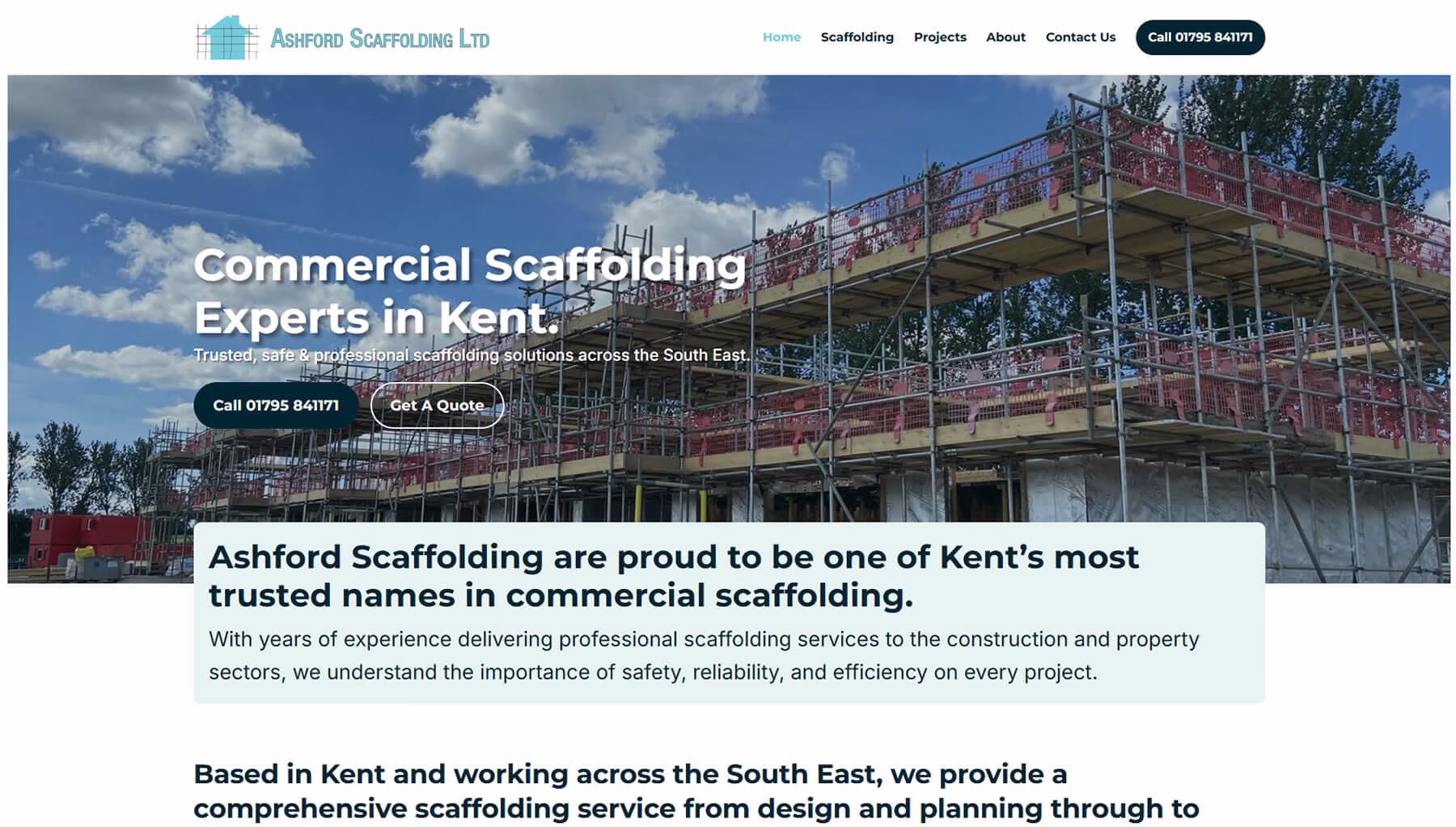 Ashford Scaffolding Website Design Medway Kent Ashford Scaffolding Website Design Medway Kent